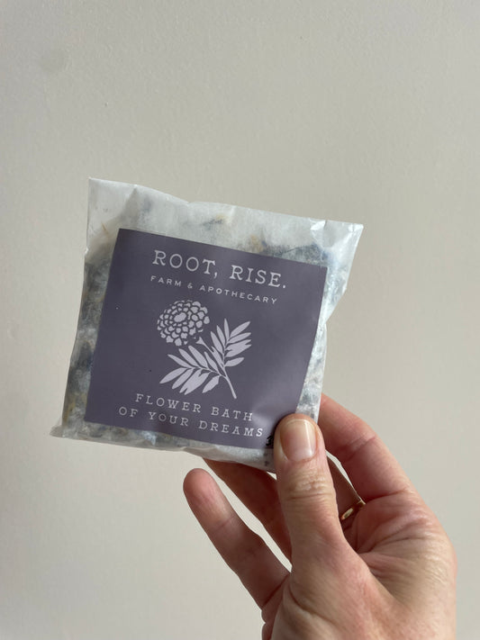 Root,Rise Farm + Apothecary - Flower Bath of Your Dreams 3oz