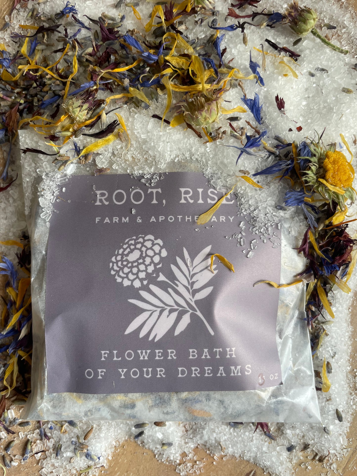 Root,Rise Farm + Apothecary - Flower Bath of Your Dreams 3oz